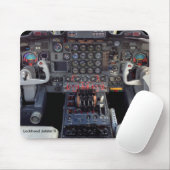 Lockheed Jetstar II Instrumentenfeld und Cockpit Mousepad (Mit Mouse)