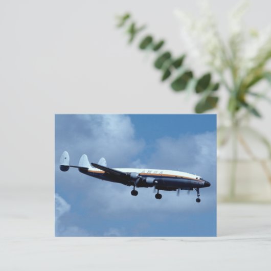 Lockheed L-1049 Super Constellation AMSA Postkarte (Stehend Vorderseite)