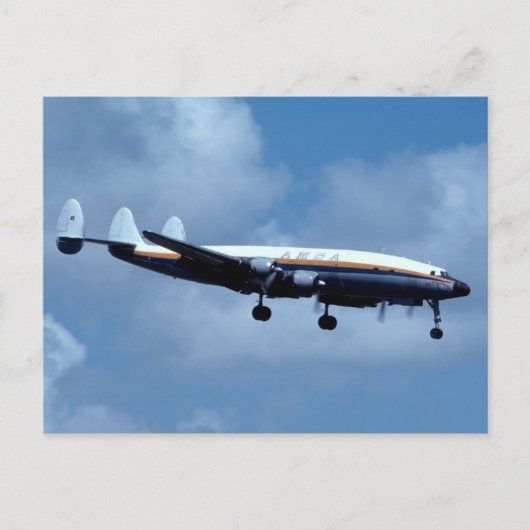 Lockheed L-1049 Super Constellation AMSA Postkarte (Vorderseite)