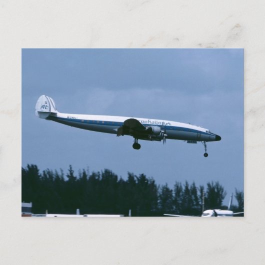 Lockheed L-1049 Super Constellation of Aerochago Postkarte (Vorderseite)