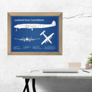 Lockheed L-1049 Super Constellation - Pläne ABD Fotodruck