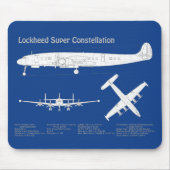 Lockheed L-1049 Super Constellation - Pläne ABD Mousepad (Vorne)