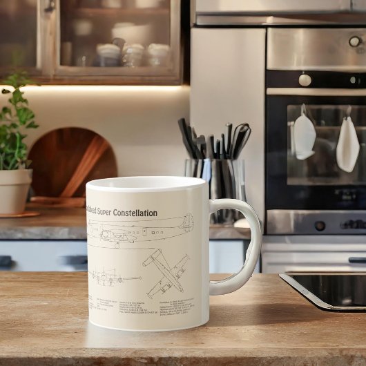 Lockheed L-1049 Super Constellation - Pläne SD Kaffeetasse