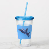 Lockheed Martin F-22A Raptor Acryltrinkbecher (Rückseite)
