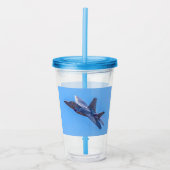 Lockheed Martin F-22A Raptor Acryltrinkbecher (Vorderseite)