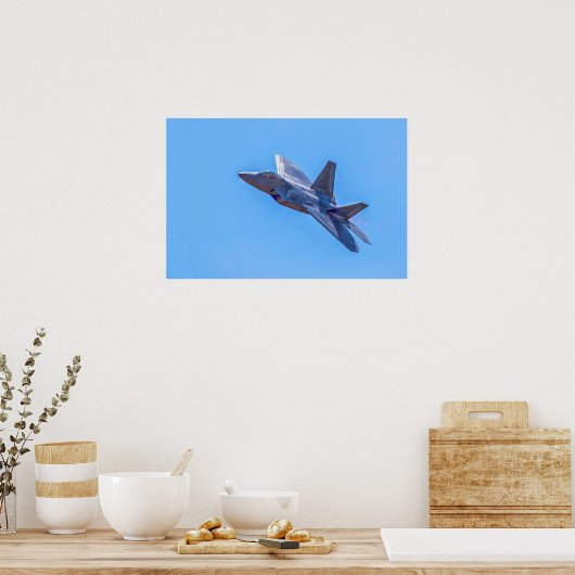 Lockheed Martin F-22A Raptor Poster (Küche)