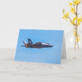 Lockheed Martin F-35A Lightning II Grußkarte Karte (Gelbe Blume)