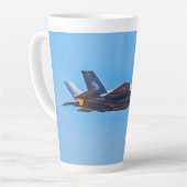 Lockheed Martin F-35A Lightning II Latte Tasse (Linke Ecke)