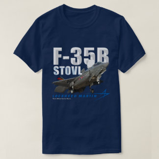 Lockheed Martin F-35B Blitz II Stealth Fighter T-Shirt
