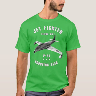 Lockheed P80 Shooting Militär-Jagdflugzeug W T-Shirt