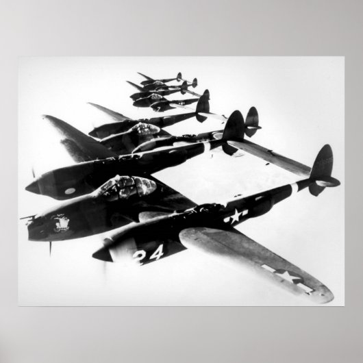 Lockheed P-38 Blitze Poster (Vorne)