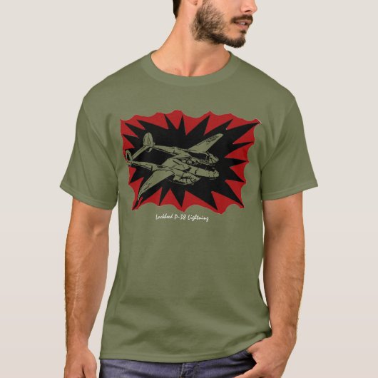Lockheed P-38 Blitze T - Shirt (Vorderseite)