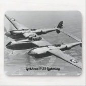 Lockheed P-38 Lightning Aircraft Mousepad (Vorne)