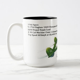 Lockheed P-38G Lightning Zweifarbige Tasse