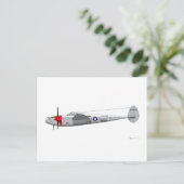 Lockheed P-38J Lightning Postkarte (Stehend Vorderseite)
