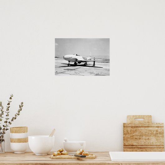 Lockheed P-80A Flugzeug Poster (Küche)