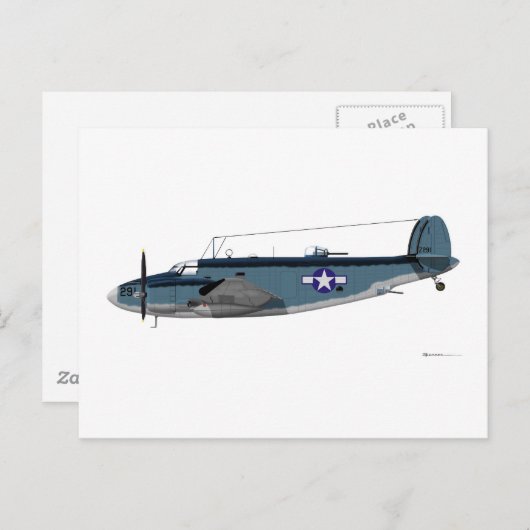 Lockheed PV-1 Ventura Postkarte (Vorne/Hinten)