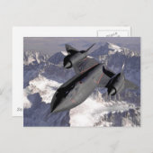 Lockheed SR-71 Blackbird - Postcard Postkarte (Vorne/Hinten)