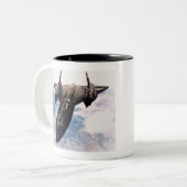 Lockheed_SR-71_in_flight Zweifarbige Tasse (Vorderseite Links)