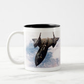 Lockheed_SR-71_in_flight Zweifarbige Tasse (Links)