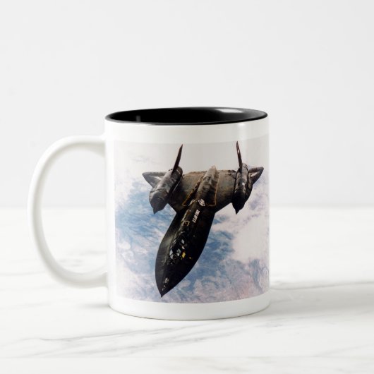 Lockheed_SR-71_in_flight Zweifarbige Tasse (Links)