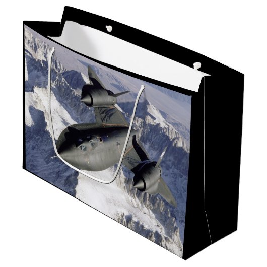 Lockheed SR-71B Blackbird Große Geschenktüte (Vorderseite Schrägansicht)