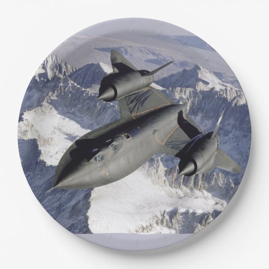 Lockheed SR-71B Blackbird Pappteller (Vorderseite)