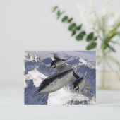 Lockheed SR-71B Blackbird Postkarte (Stehend Vorderseite)