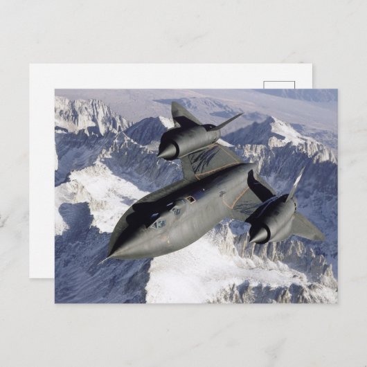 Lockheed SR-71B Blackbird Postkarte (Vorne/Hinten)
