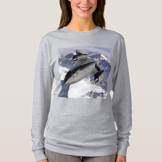 Lockheed SR-71B Blackbird T-Shirt (Vorderseite)