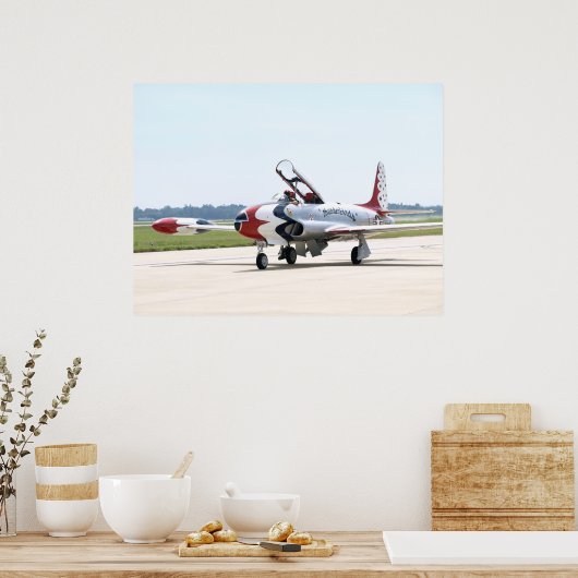 Lockheed T-33 Shooting Star bei Shaw AFB. Poster (Küche)