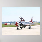 Lockheed T-33 Shooting Star bei Shaw AFB. Poster (Vorne)
