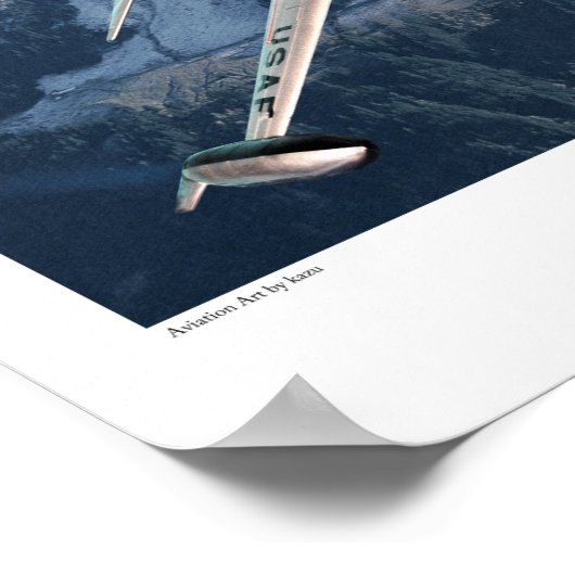 Lockheed T-33 Shooting Star Poster (Ecke)