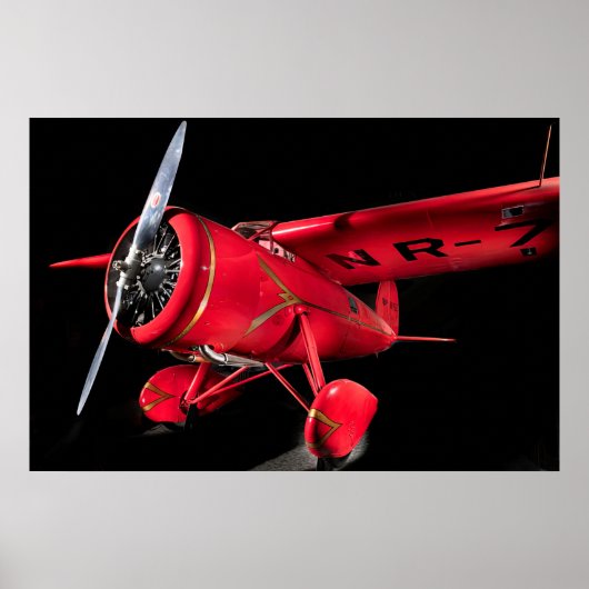 Lockheed Vega 5B, Amelia Earhart Poster (Vorne)