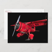 Lockheed Vega 5B, Amelia Earhart Postkarte (Vorne/Hinten)