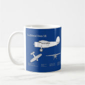 Lockheed Vega 5B - Flugzeugpläne ABD Kaffeetasse (Links)