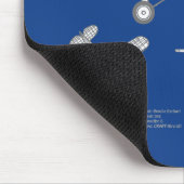 Lockheed Vega 5B - Flugzeugpläne ABD Mousepad (Ecke)