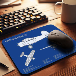 Lockheed Vega 5B - Flugzeugpläne ABD Mousepad