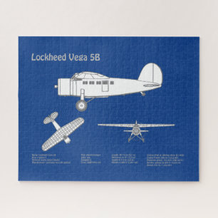Lockheed Vega 5B - Flugzeugpläne ABD Puzzle