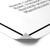 Lockheed Vega 5B - Flugzeugpläne BD Poster (Ecke)