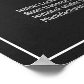 Lockheed Vega 5B - Flugzeugpläne PD Poster (Ecke)