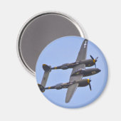 Lockhhe P-38J Blitze Magnet (Vorderseite/Rückseite)