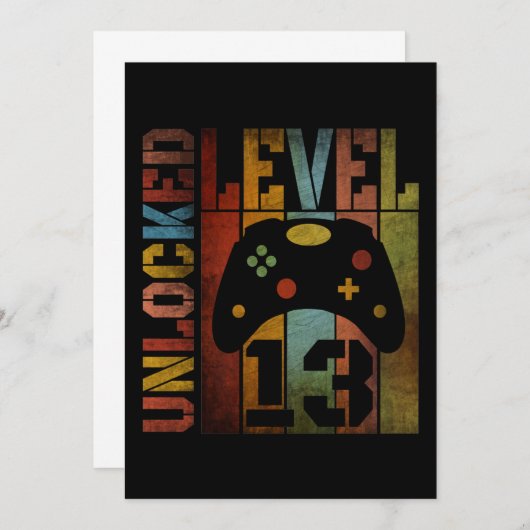 LOCKIERTE EBENE 13 EINLADUNG (Vorne/Hinten)