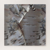 Lockige Birkenrinde Baum Rustikal Puzzle (Horizontal)
