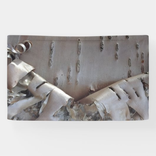 Lockige Birkenrinde Rustikal Banner (Horizontal)