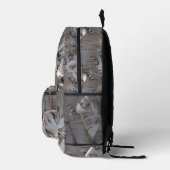 Lockige Birkenrinde Rustikal Bedruckter Rucksack (Rechts)