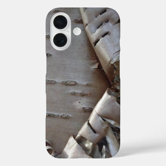 Lockige Birkenrinde Rustikal Case-Mate iPhone Hülle (Rückseite)