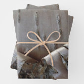 Lockige Birkenrinde Rustikal Geschenkpapier Set (Beispiel)