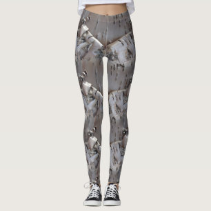 Lockige Birkenrinde Rustikal Leggings