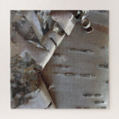 Lockige Birkenrinde Rustikal Puzzle (Horizontal)